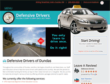 Tablet Screenshot of defensivedrivers.ca